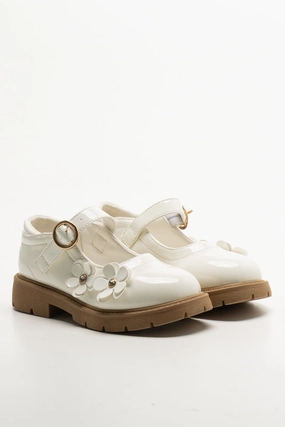 Flower Cutout Mary-Jane Shoe Cream Top Basketball Shoes Of 2018