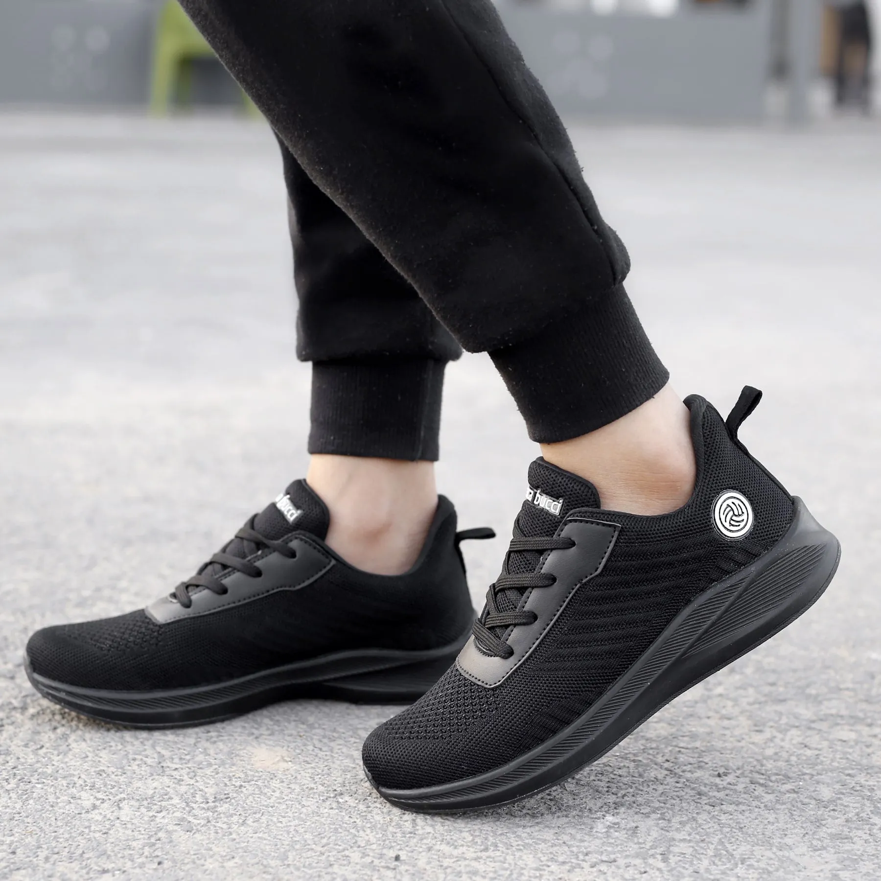 Running Shoes Lace Up Bacca Bucci Boys or Girls Essential Knit Running Sports Shoe (Age: 8 year to 12 years)