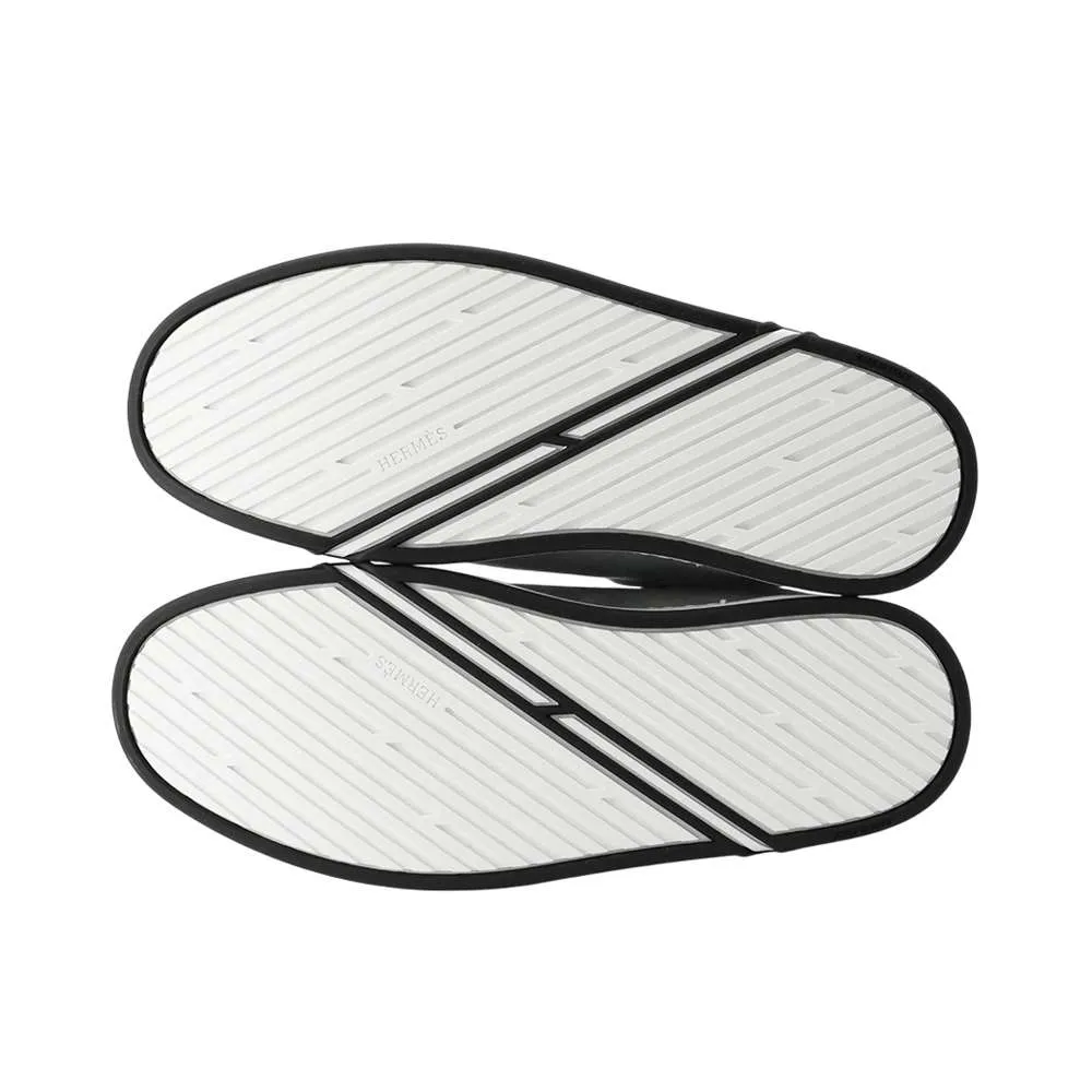 HERMES Sneakers Kid Grinouage Chevre Leather Velour Size 40 Sneakers Q C