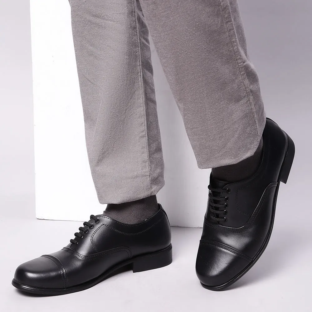 Fortune Black Classic Oxford Shoes For Men 7168-03 By Liberty Asics Dress Shoes