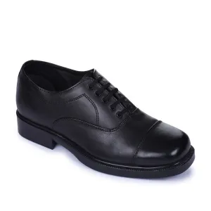 Flat Dress Shoes With Arch Support Fortune (Black) Formal Brogue Shoes For Men 7139-01 By Liberty
