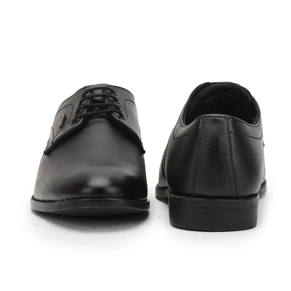 Fortune (Black) Formal Lace Up Derby Shoes For Men HOL-109 By Liberty Dress Gym Shoes
