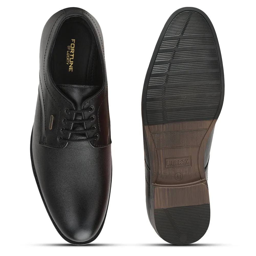 Fortune (Black) Formal Lace Up Derby Shoes For Men HOL-109 By Liberty Dress Pants With Shoes