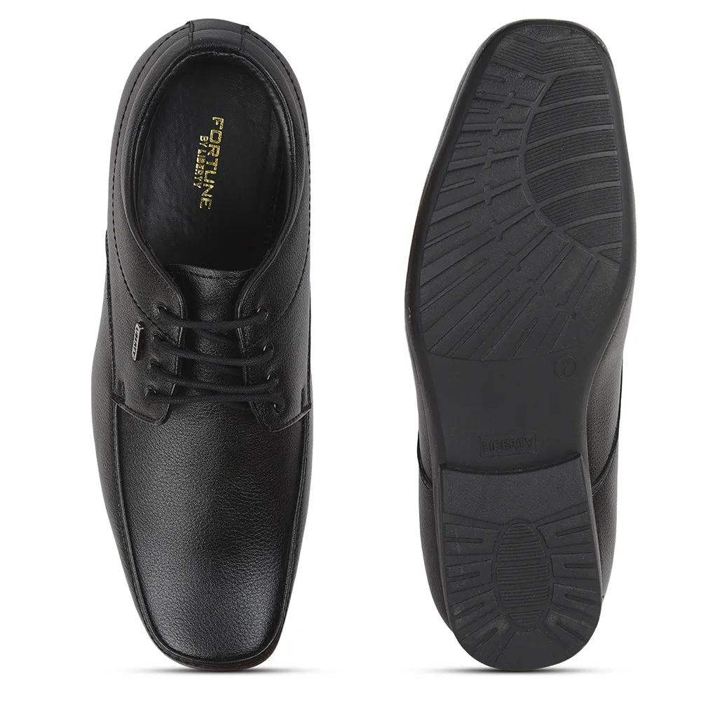 Shoes To Wear With Dress Capris Fortune Black Formal Lace Up Shoes For Men Uvl-33 By Liberty