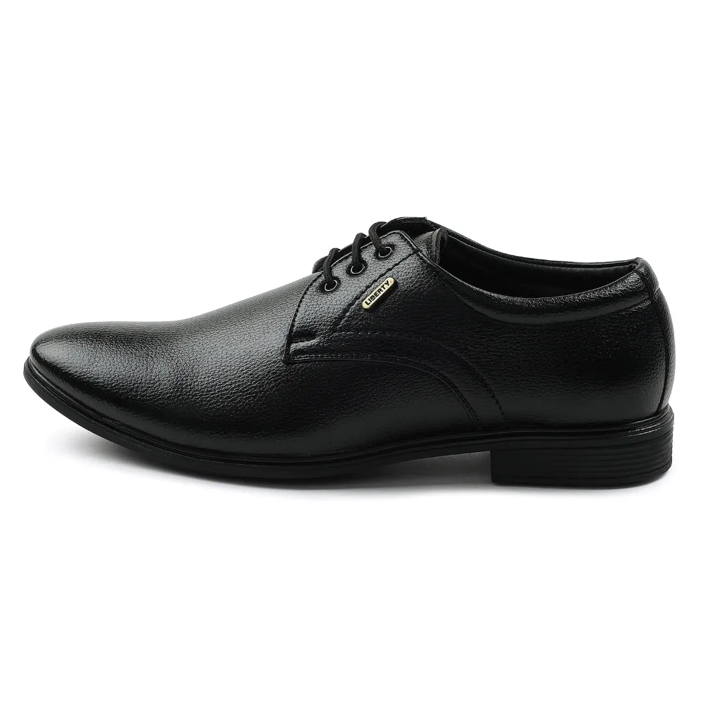 Fortune Black Formal Lacing Derby Shoes For Men HOL-130E By Liberty Wedding Shoes To Go With Lace Dress