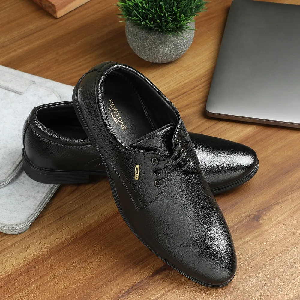 Fortune Black Formal Lacing Derby Shoes For Men HOL-130E By Liberty Winter Dress Shoes