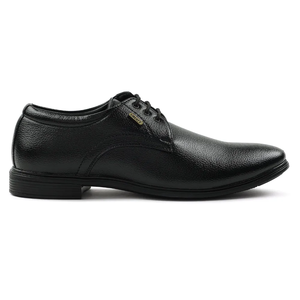 Fortune Black Formal Lacing Derby Shoes For Men HOL-130E By Liberty Size 13 Dress Shoes