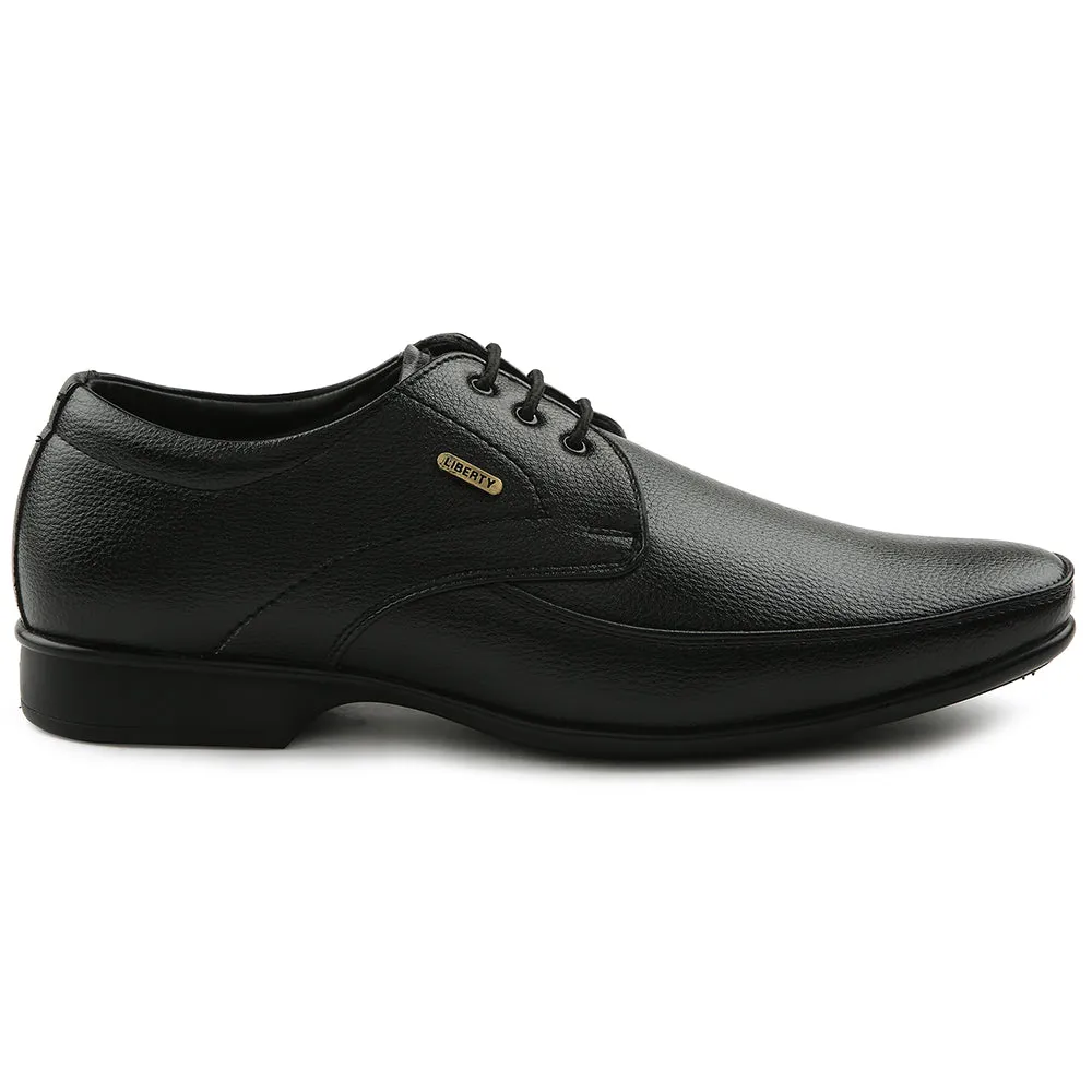 Fortune Black Formal Lacing Oxford Shoes For Men H202-01 By Liberty Dress Wide Width Shoes