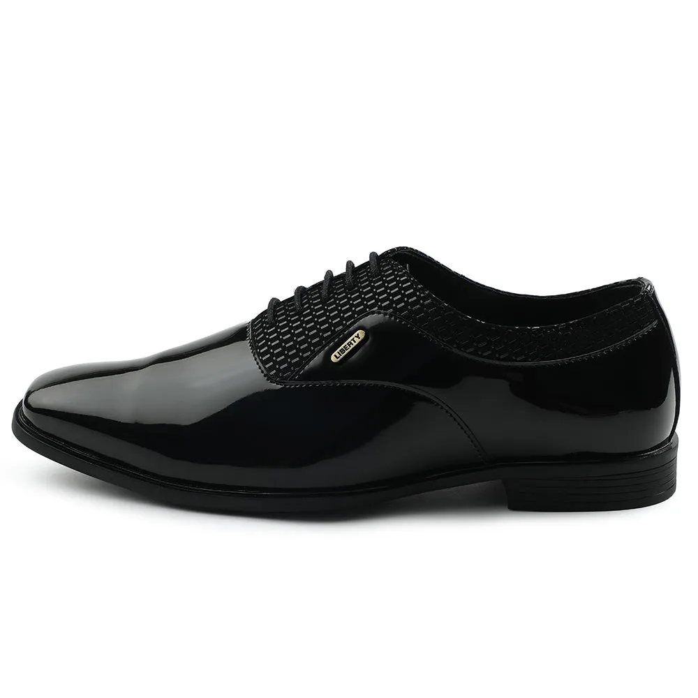 Spike Dress Shoes Fortune Black Formal Lacing Oxford Shoes For Mens A998-07 By Liberty