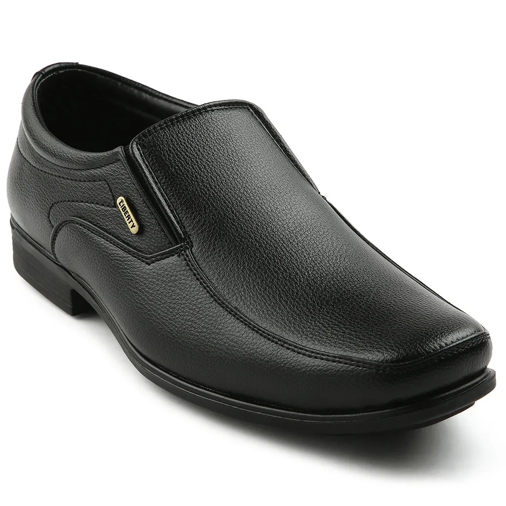 Fortune Black Formal Non Lacing Moccasin For Men H202-02 By Liberty Dress Shoes Sale Clearance