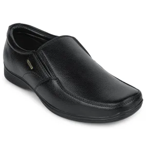 Fortune Black Formal Non Lacing Moccasin Shoes For Men R573-06 By Liberty Masseys Dress Shoes
