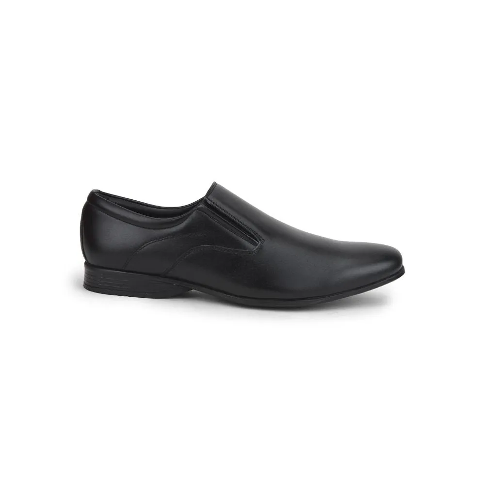 Dress Shoe Stores Fortune Black Formal Slip on Shoes For Men ROBERT-1 By Liberty