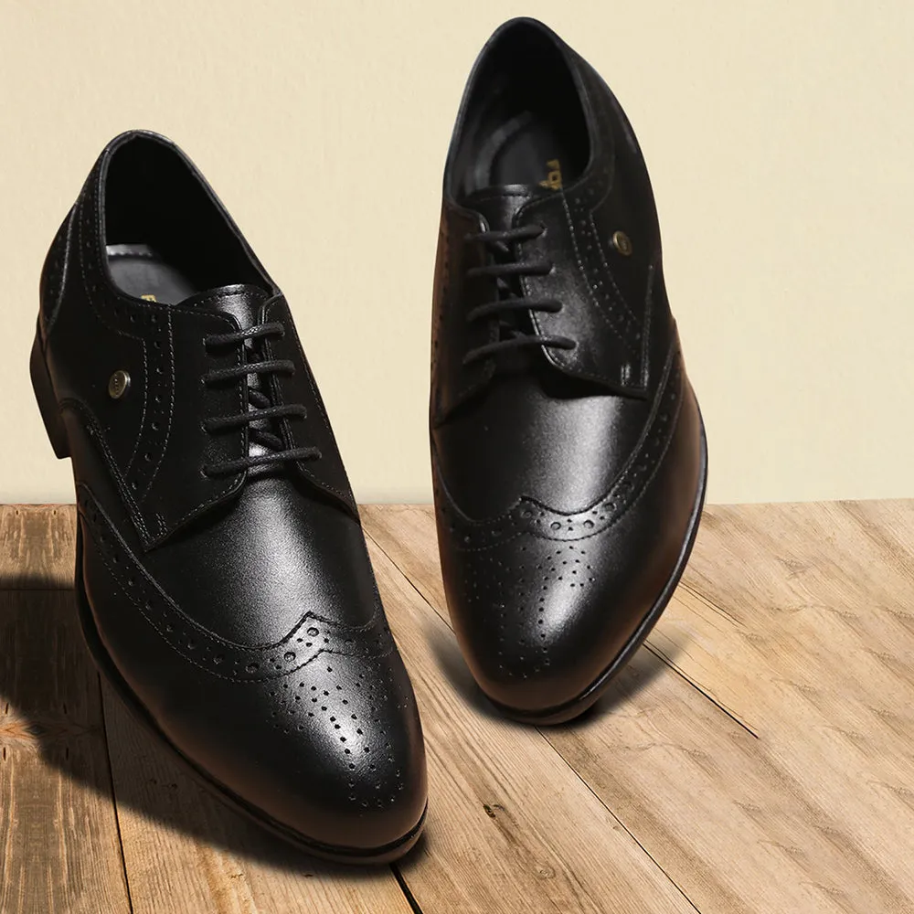 Fortune Black Lacing Formal Oxford Shoes For Men BELGIUM01E By Liberty Dress Shoes With A Buckle