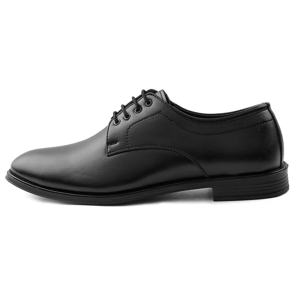 Best Low Heel Dress Shoes Fortune Black Lacing Formal Oxford Shoes For Men HML-11E By Liberty