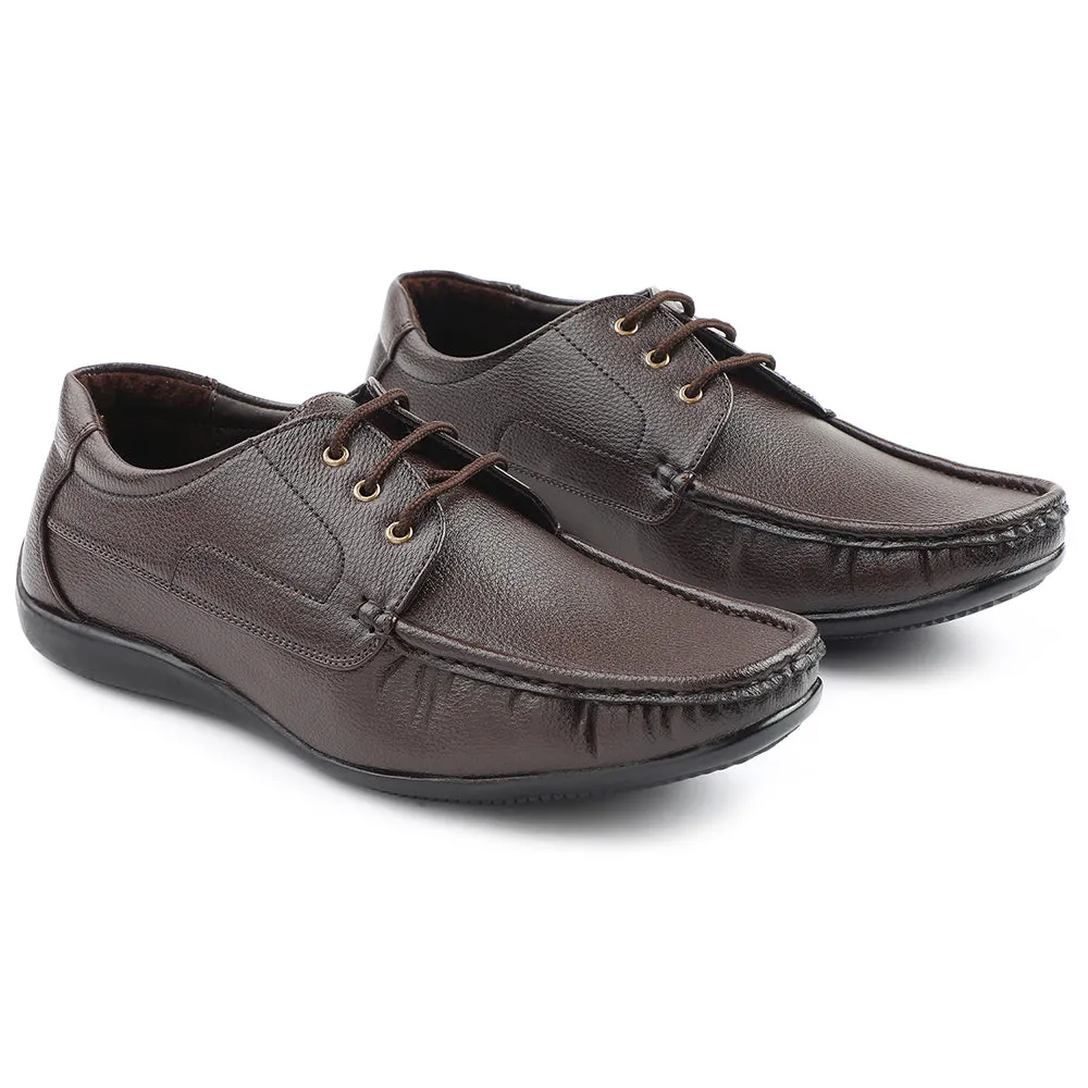 Dress Shoes Trample Fortune Brown Lacing Formal Derby Shoes For Men HML-6E By Liberty