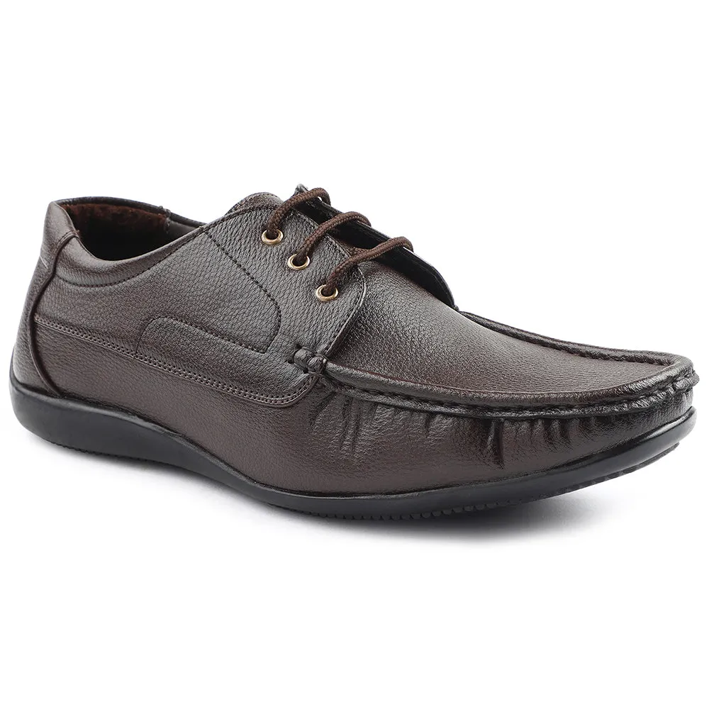 Shoes To Wear With Champagne Dress Fortune Brown Lacing Formal Derby Shoes For Men HML-6E By Liberty