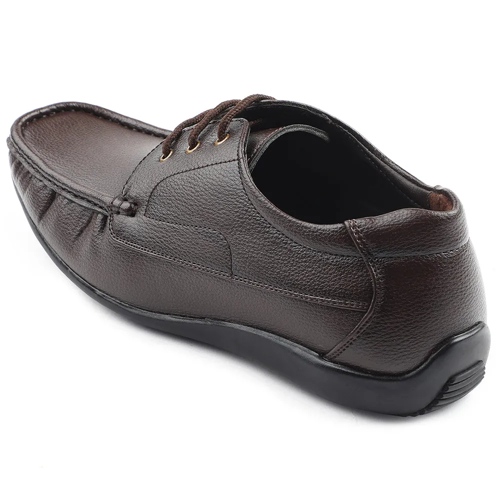 Fortune Brown Lacing Formal Derby Shoes For Men HML-6E By Liberty Dress Clog Shoes