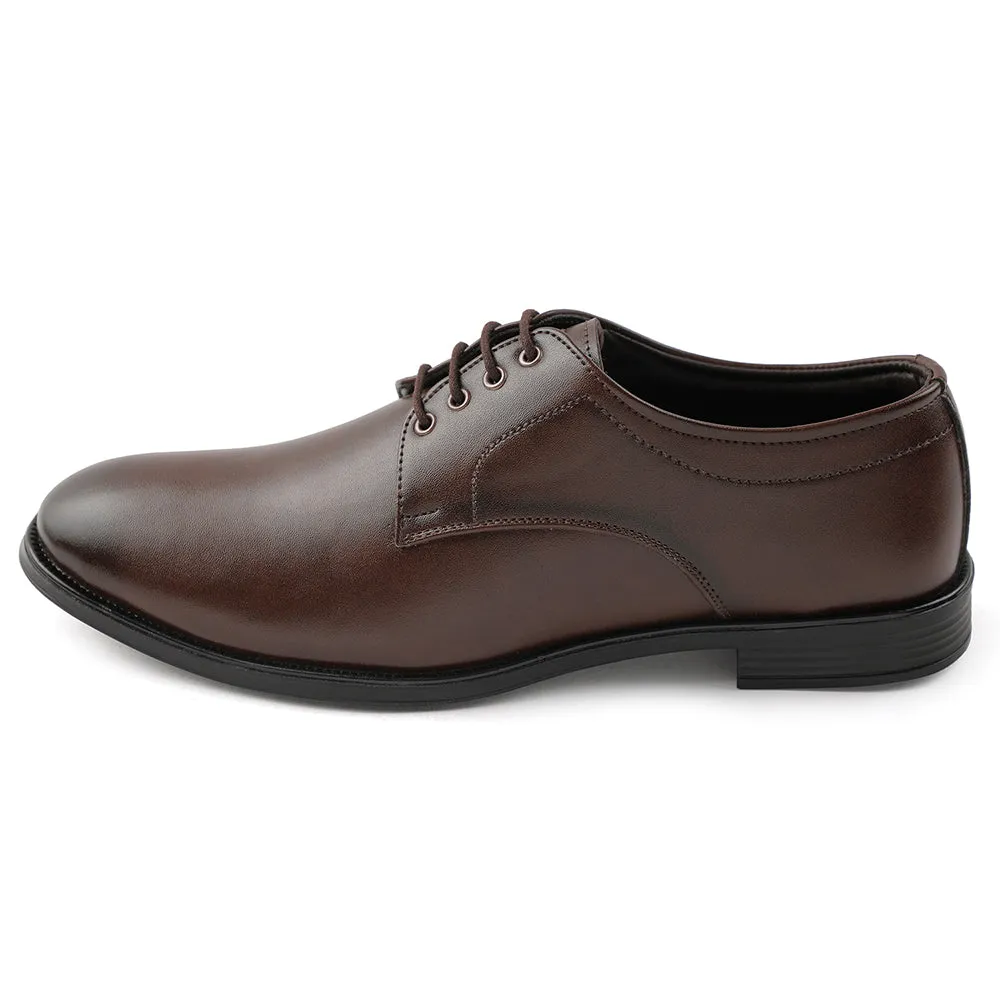 Fortune Brown Lacing Formal Oxford Shoes For Men HML-11E By Liberty Disney Dress Up Shoes