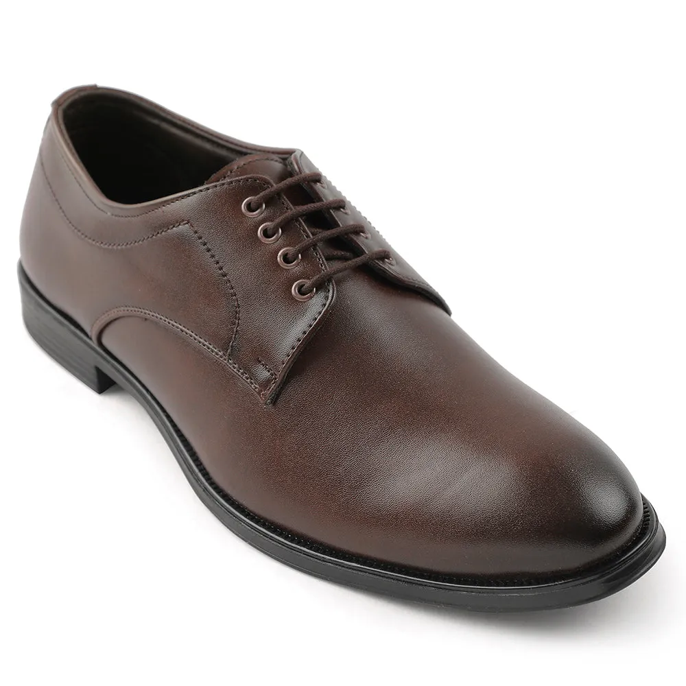 Dress Shoes No Laces Fortune Brown Lacing Formal Oxford Shoes For Men HML-11E By Liberty