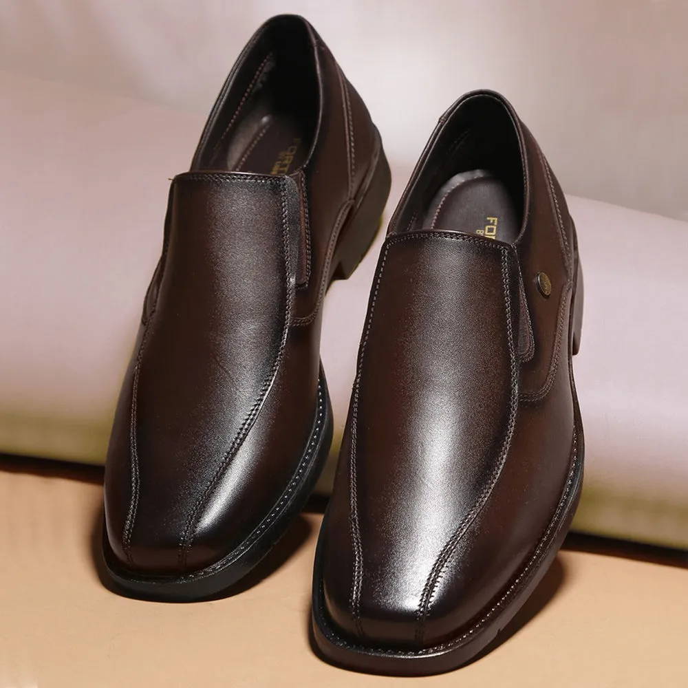 Dress Shoe Crease Protector Fortune By Liberty Men ECO-02E Brown Formal Non Lacing Shoes