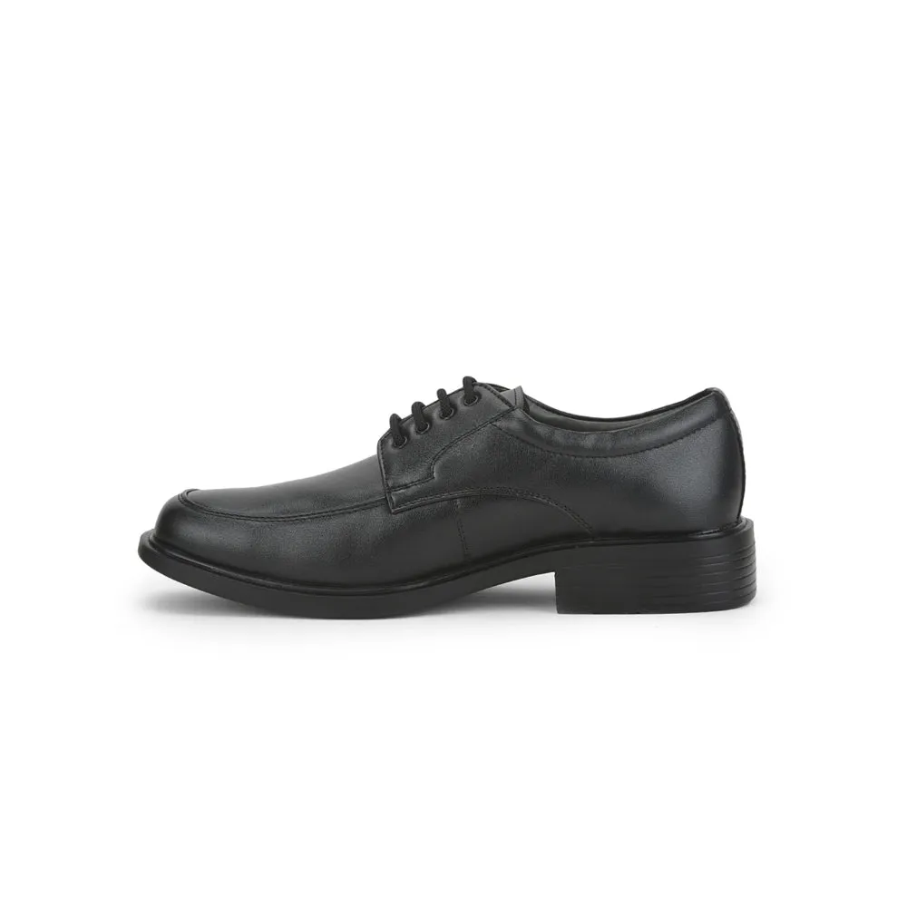 Fortune Lacing Black Formal Derby Shoes For Men 505-16 By Liberty Shoes To Wear With Sweater Dress