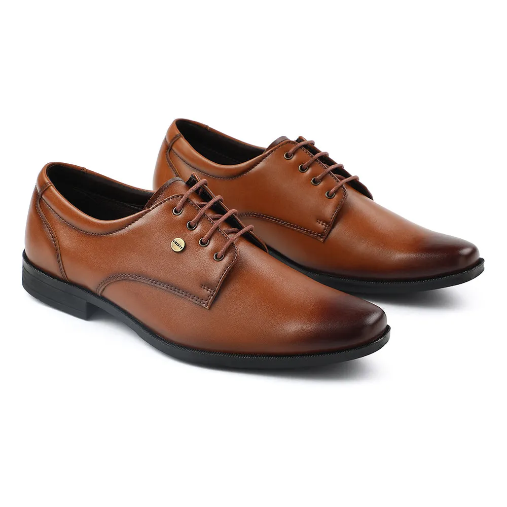 New Dress Shoes Fortune Tan Formal Lacing Derby Shoes For Men BENSTOCK1E By Liberty