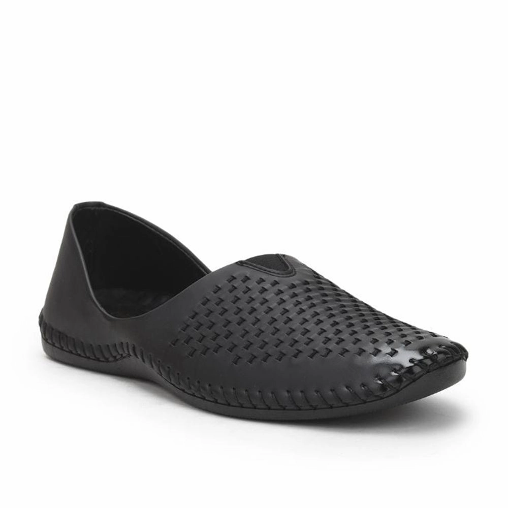 Fortune Black Casual Mojari Shoes For Men Avn-40 By Liberty Ysl Loafers