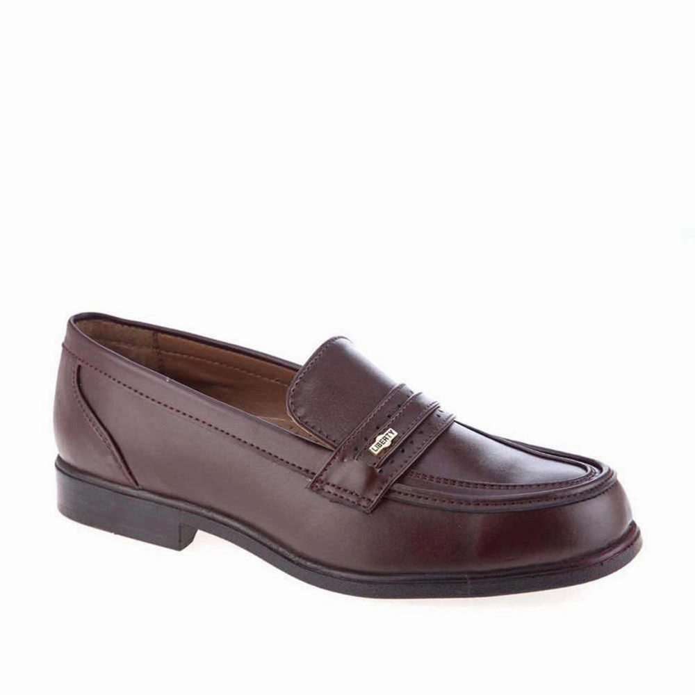 Fortune (Brown) Classic Loafer Shoes For Men ARMANI By Liberty Destin Loafers