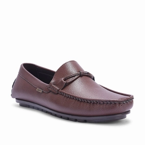 Fortune Brown Formal Loafers For Men AVL-5 By Liberty Basket Weave Loafers