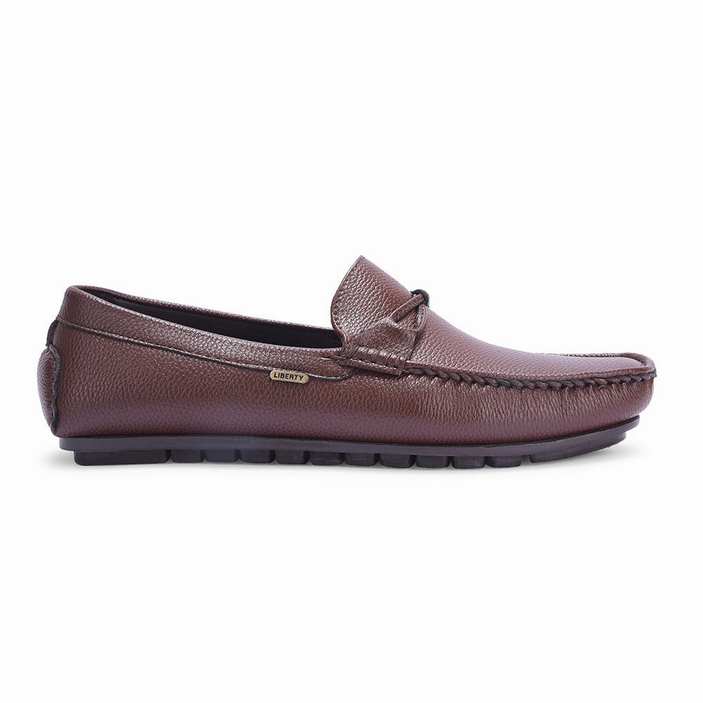 Fortune Brown Formal Loafers For Men AVL-5 By Liberty Naturalizer Penny Loafers