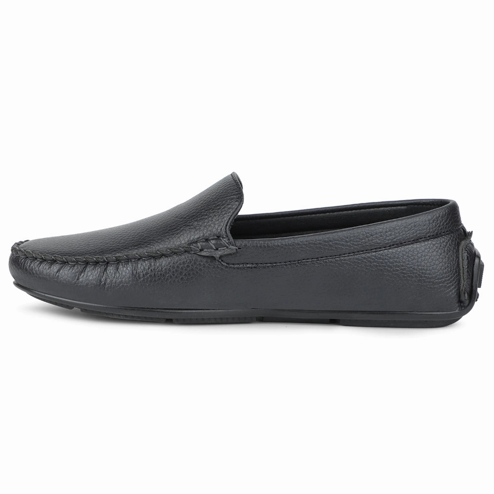 Flats And Loafers Fortune Navy Blue Casual Loafers For Men AVL-4 By Liberty