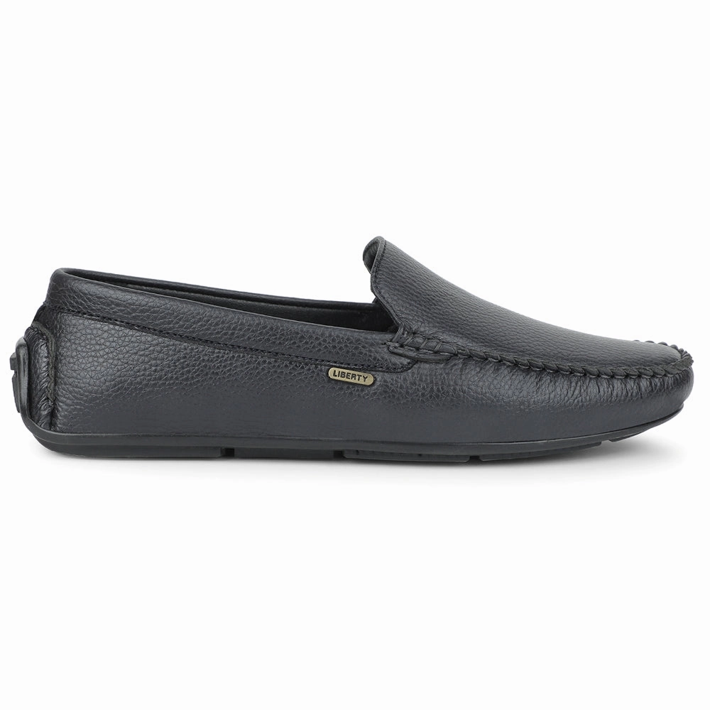 Fortune Navy Blue Casual Loafers For Men AVL-4 By Liberty Leather Loafers