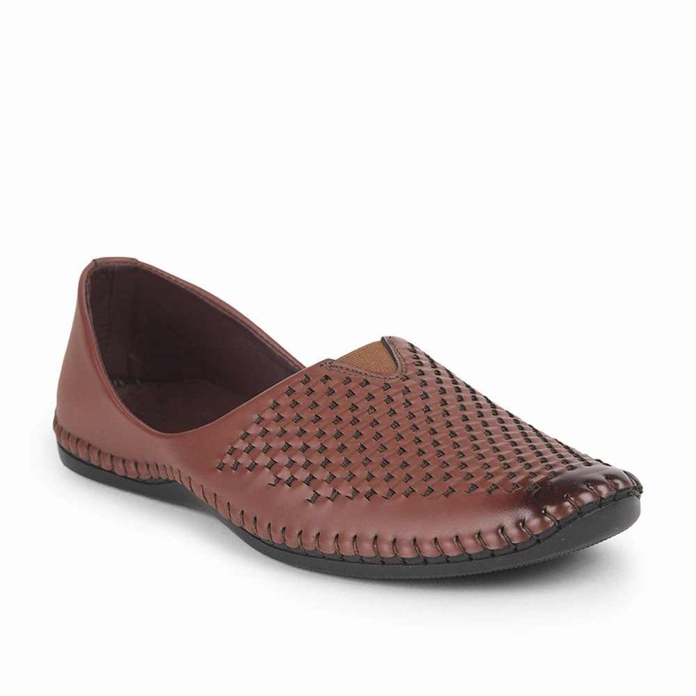 Bibi Lou Zagreb Loafers Fortune Tan Casual Mojari Loafers Shoes For Men AVN-40 By Liberty