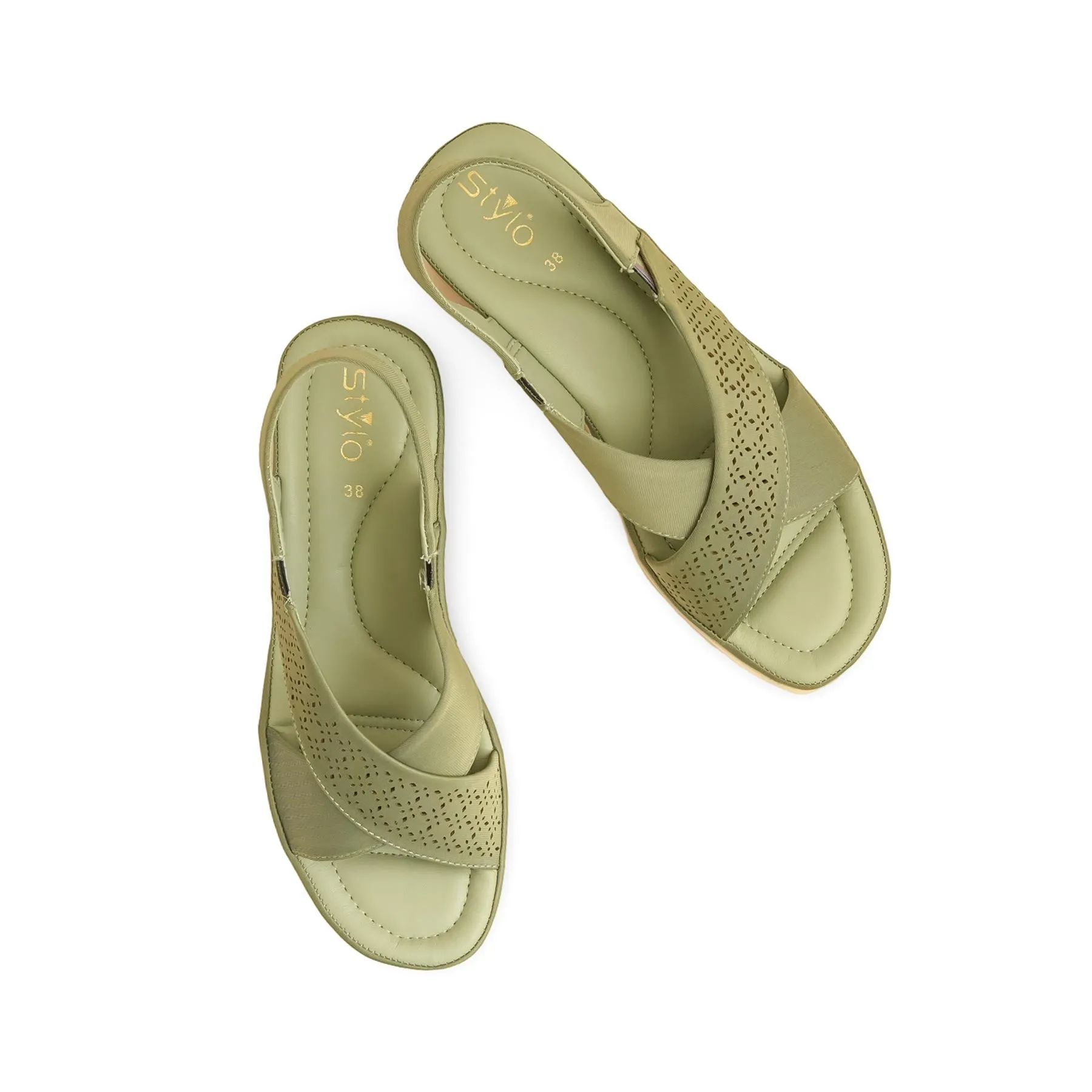 In Ocho Rios Green Formal Sandal For Women PU0424