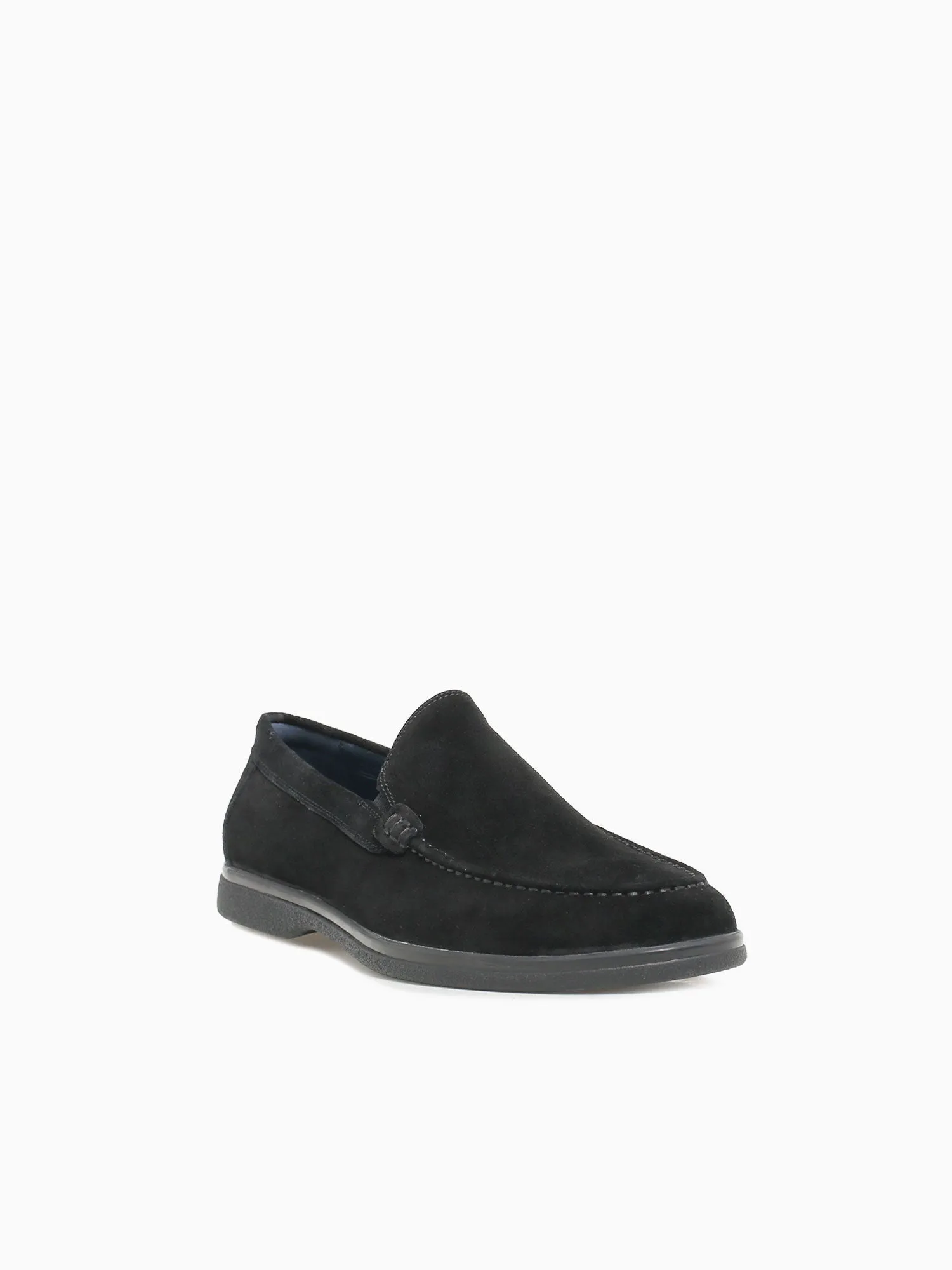 Viserys Black Black suede Italian Loafers