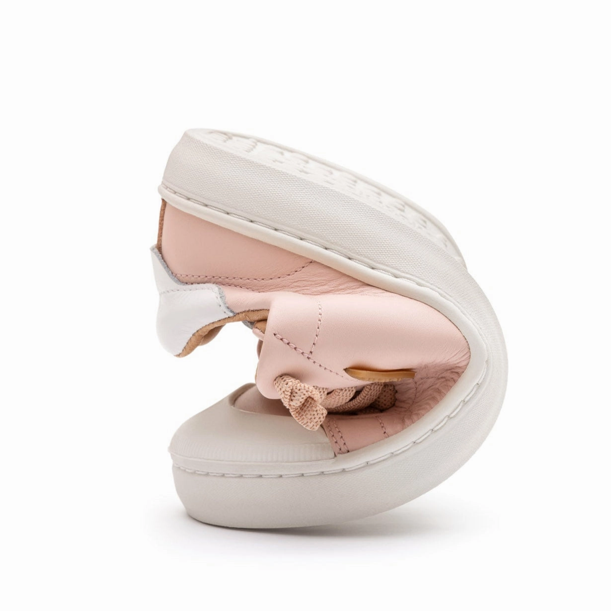 Tip Toey Joey Girl's Volt Sneakers - Blossom Pink / White Sneakers 5c