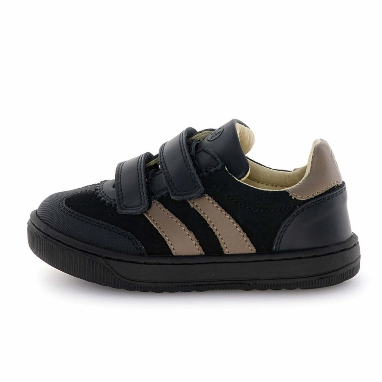Comfortable Fashion Sneakers Naturino Boy's and Girl's Sanddi Vl Casual Shoes - Black/Mud