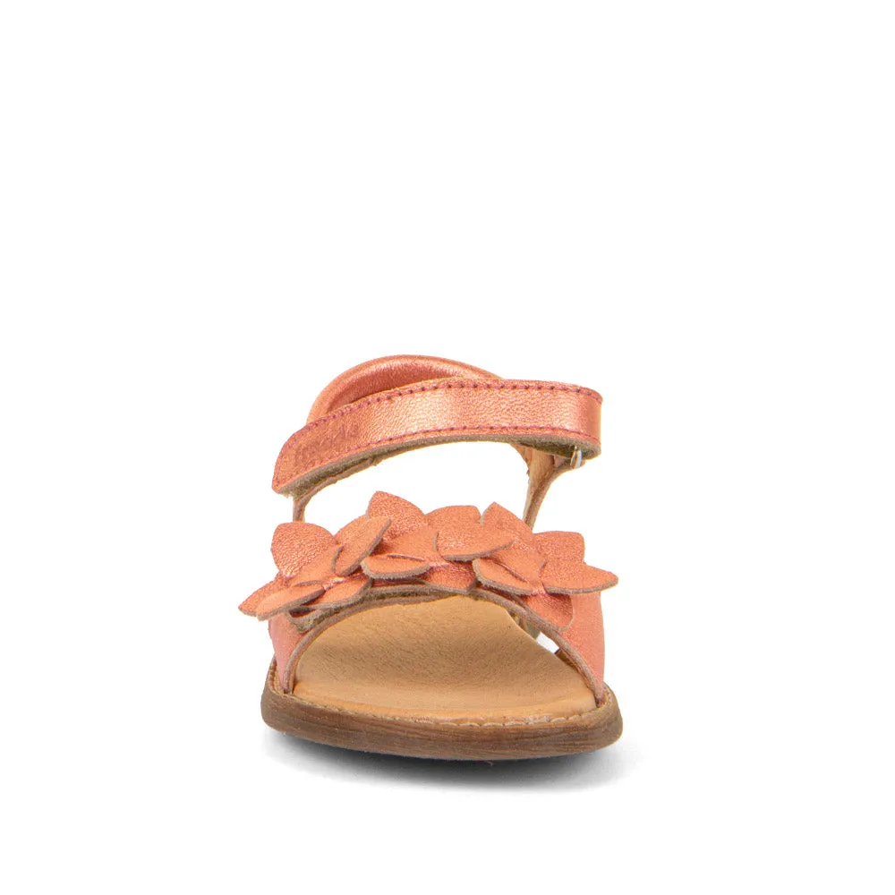 Low Heels Sandals Froddo Girl's Lore Flowers Sandals - Coral
