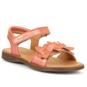 Froddo Girl's Lore Flowers Sandals - Coral Sandals Club Level