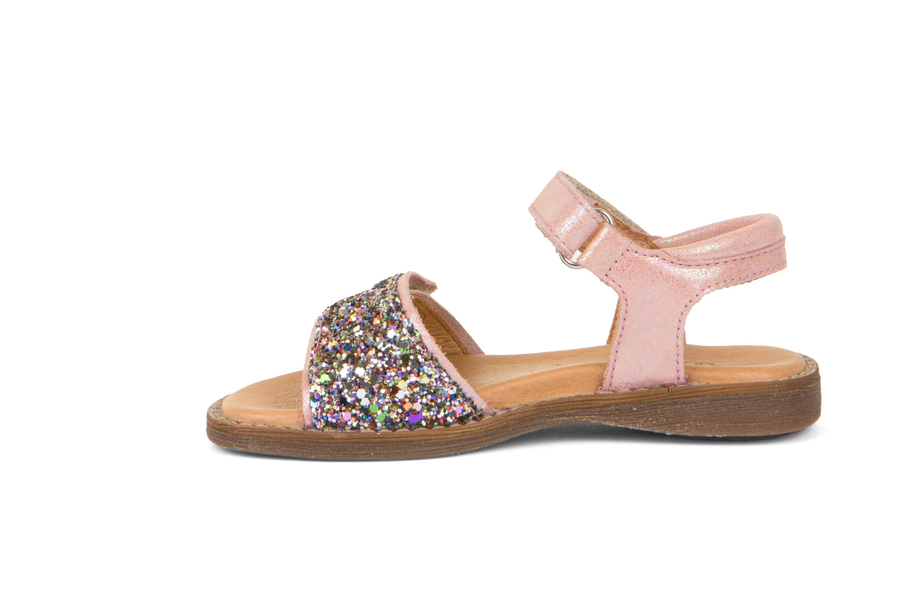 Froddo Girl's Lore Sparkle Sandals - Pink Shine Sandals Memory Foam