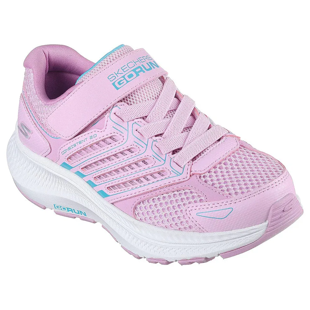 GO RUN CONSISTENT 2.0 - PINK BLUE Axelion Block Running Shoes