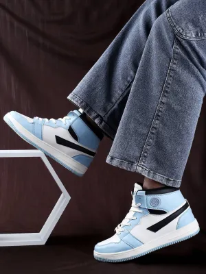 Bacca Bucci Femme High-Top Harmony SneakersElegant Pastel Blue and Pink Women's Lace-Ups Macys Sneakers Sale