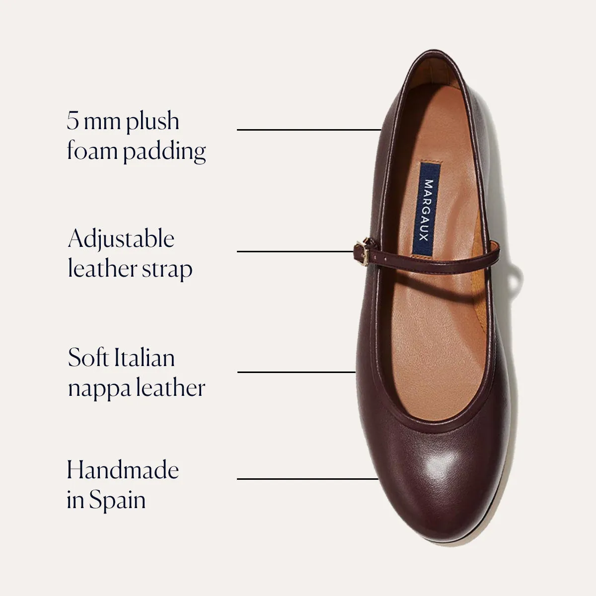 Shoes Sandals The Demi Jane - Burgundy Nappa