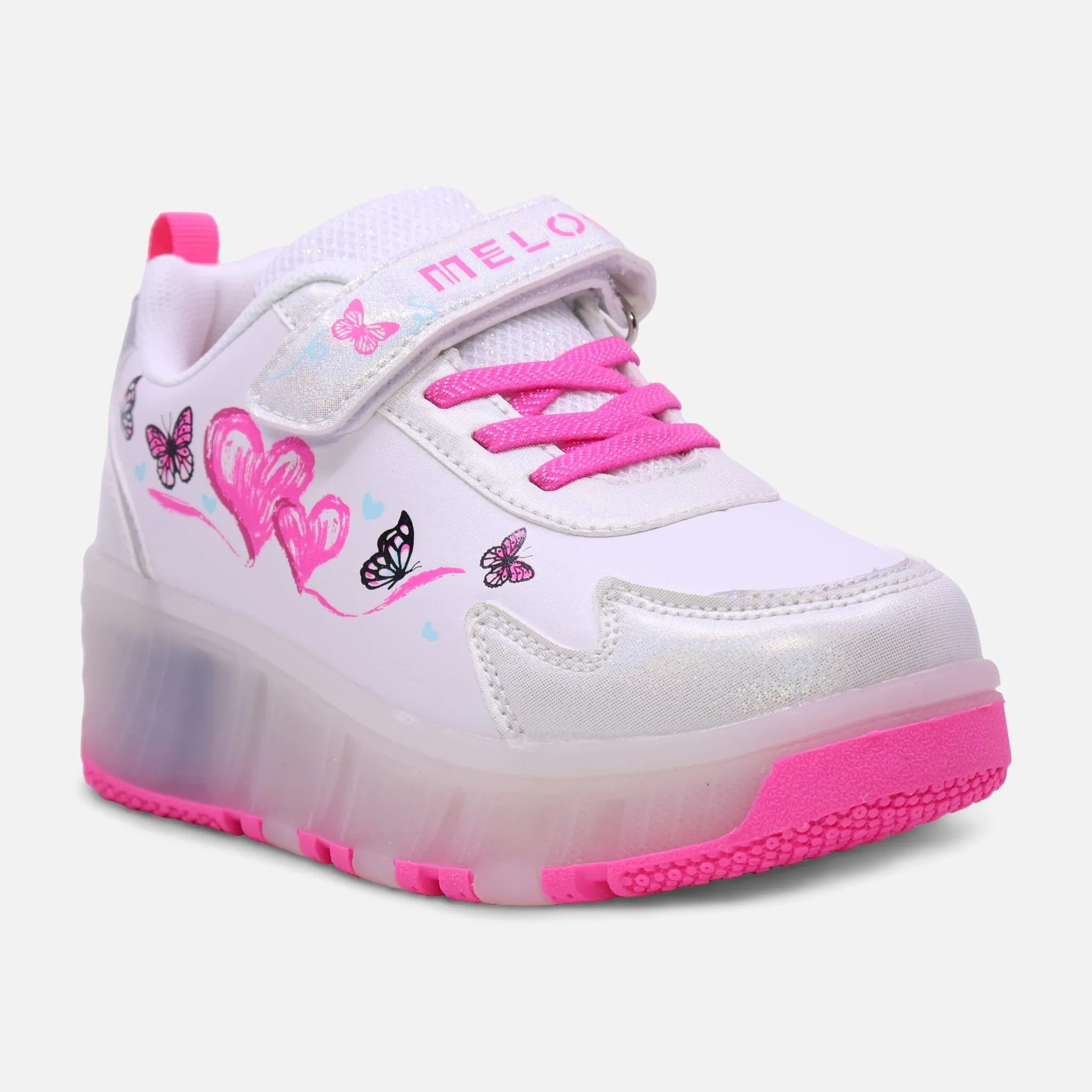 Trial Running Shoes GIRLS WHEELS VELCRO LIGHTING SHOES