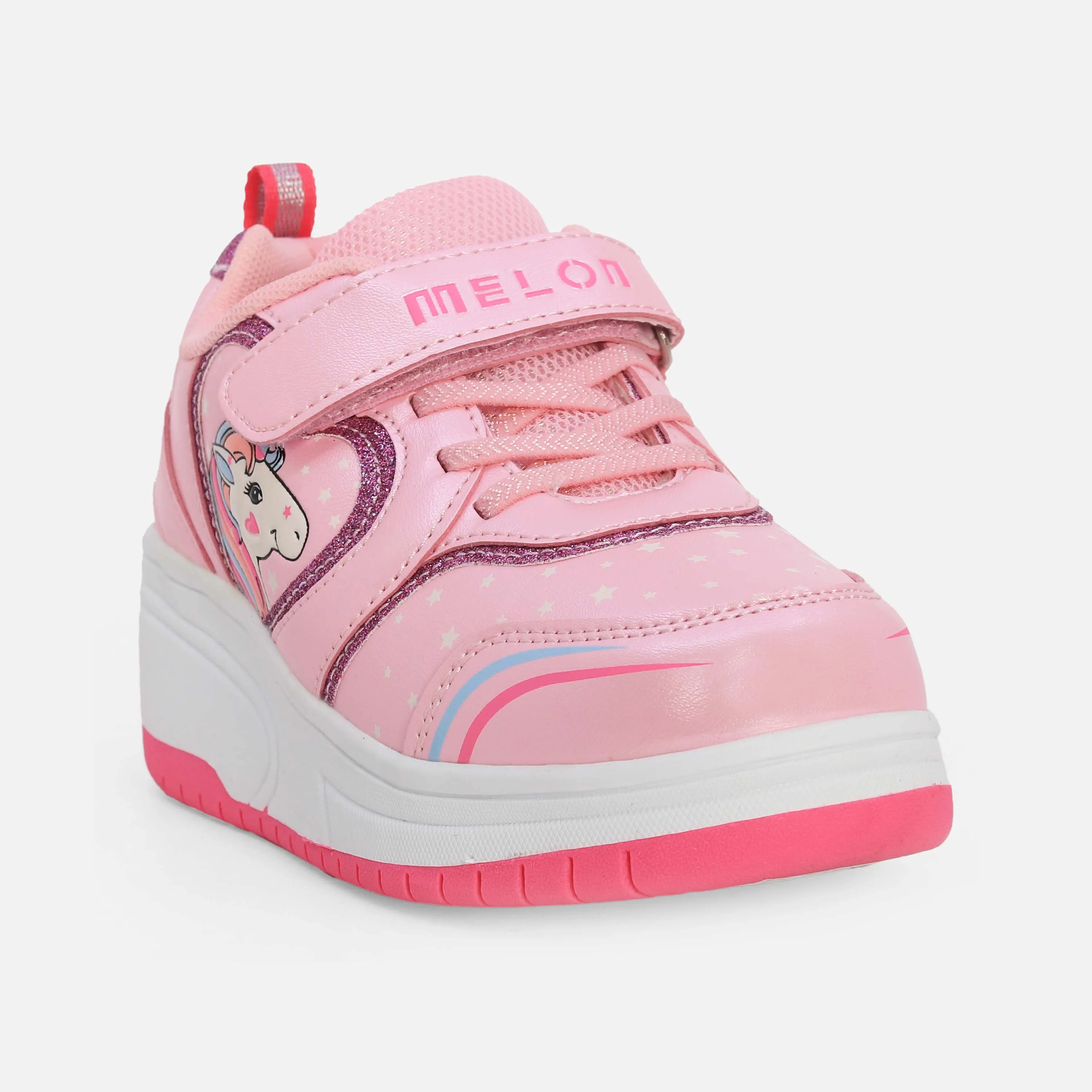 GIRLS WHEELS VELCRO SHOES Natural Running Shoes