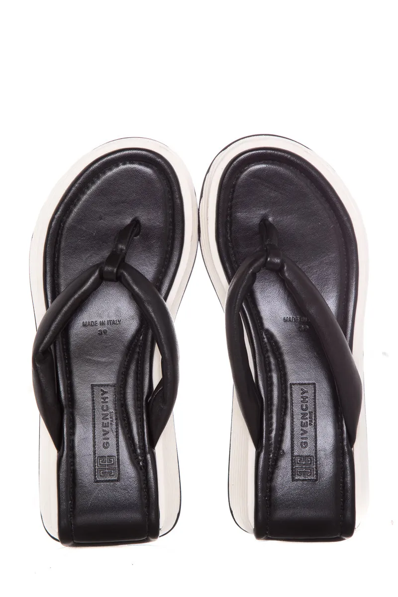 Cute Sandals Givenchy Black & White Leather Sandals SZ 39