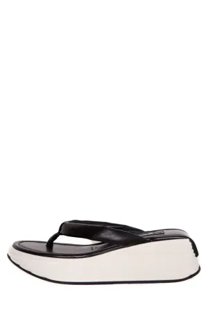 Givenchy Black & White Leather Sandals SZ 39 Sandals Men