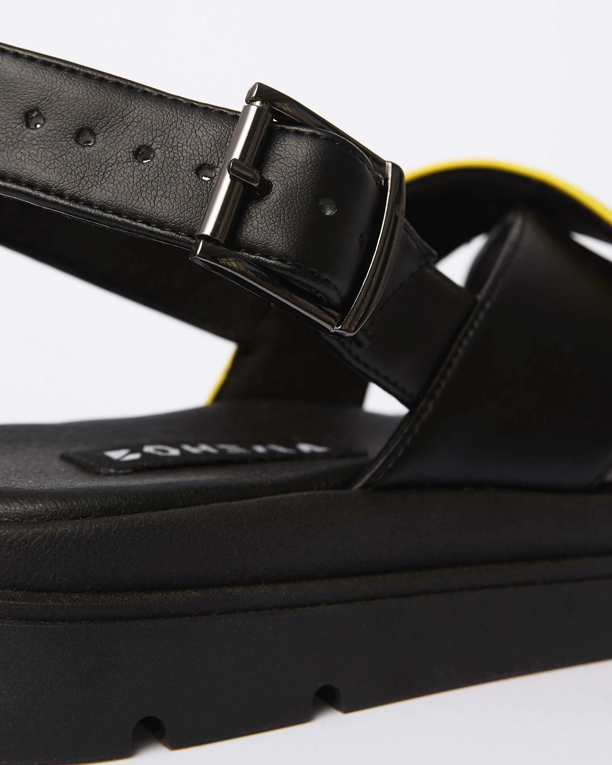 J Bay Iii Flip Flops Glare Sandals Lemon made of vegan corn leather
