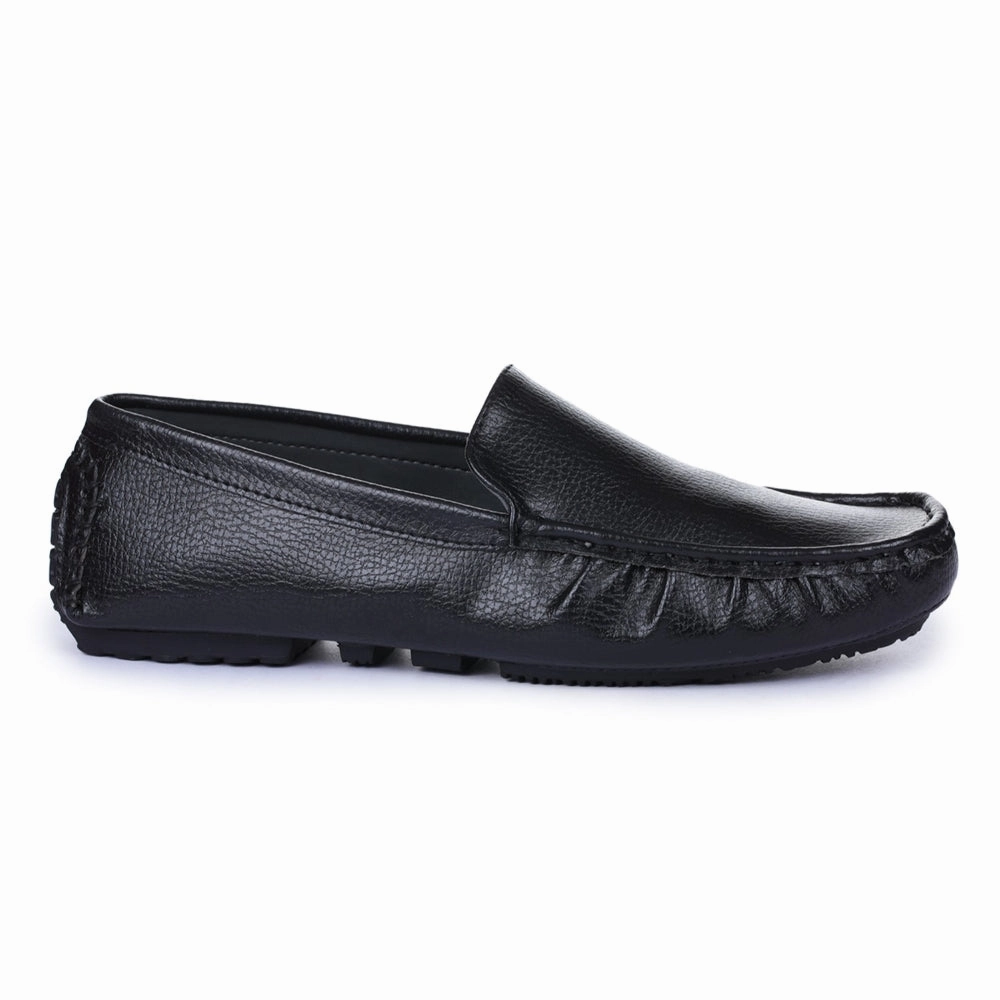 Gliders Black Casual Loafer Shoes For Men 2101-01 By Liberty Pinch Tassel Loafers