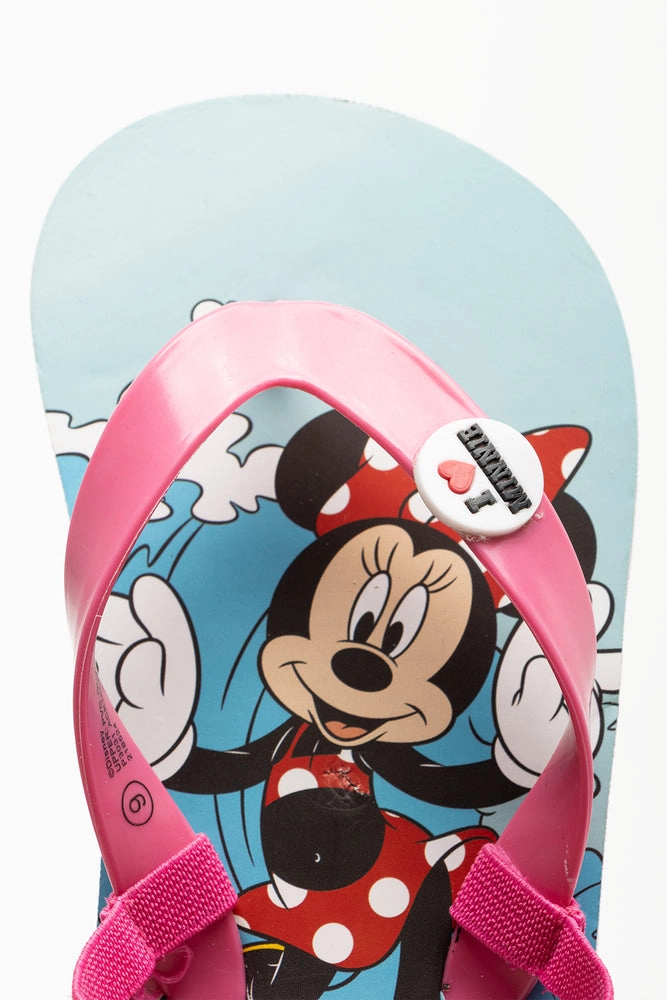 Minnie Mouse Flip Flops Blue Raccoon Flip Flops